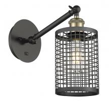  317-1W-BAB-M18-BK - Nestbrook - 1 Light - 5 inch - Black Antique Brass - Sconce