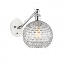  317-1W-WPC-G122C-8CL - Athens - 1 Light - 8 inch - White Polished Chrome - Sconce