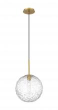  321-1P-BB-G320-12CL-BB - Barrington - 1 Light - 12 inch - Brushed Brass - Cord hung - Mini Pendant