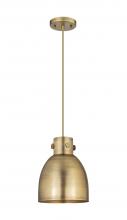  410-1PS-BB-M412-8BB - Newton Sphere - 1 Light - 8 inch - Brushed Brass - Cord hung - Pendant