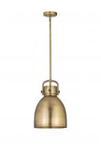  410-1SM-BB-M412-10BB - Newton Sphere - 1 Light - 10 inch - Brushed Brass - Mini Pendant