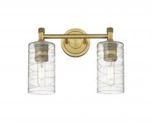  434-2W-BB-G434-7DE - Crown Point - 2 Light - 14 inch - Brushed Brass - Bath Vanity Light