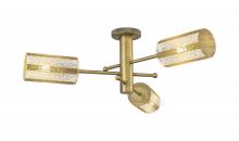Innovations Lighting 434-3F-BB-G434-7ME - Crown Point - 3 Light - 34 inch - Brushed Brass - Flush Mount