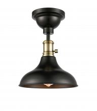 Innovations Lighting 443SW-1C-BAB-M15BK-LED - Metro - 1 Light - 10 inch - Black Antique Brass - Flush Mount