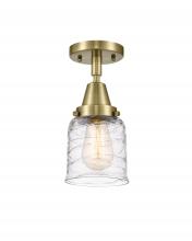  447-1C-AB-G513-LED - Bell - 1 Light - 5 inch - Antique Brass - Flush Mount