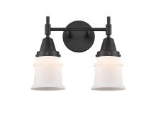  447-2W-BK-G181S-LED - Canton - 2 Light - 14 inch - Matte Black - Bath Vanity Light