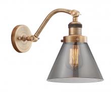 Innovations Lighting 515-1W-BB-G43-LED - Cone - 1 Light - 8 inch - Brushed Brass - Sconce