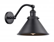  515-1W-BK-M10-BK - Briarcliff - 1 Light - 10 inch - Matte Black - Sconce