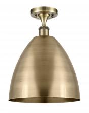  516-1C-AB-MBD-12-AB-LED - Bristol - 1 Light - 12 inch - Antique Brass - Semi-Flush Mount