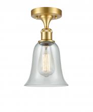  516-1C-SG-G2812-LED - Hanover - 1 Light - 6 inch - Satin Gold - Semi-Flush Mount