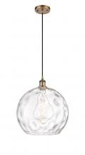 Innovations Lighting 516-1P-BB-G1215-14 - Athens Water Glass - 1 Light - 13 inch - Brushed Brass - Cord hung - Pendant
