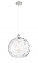 Innovations Lighting 516-1P-SN-G1215-14 - Athens Water Glass - 1 Light - 13 inch - Brushed Satin Nickel - Cord hung - Pendant