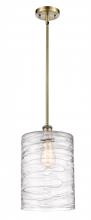  516-1S-AB-G1113-L - Cobbleskill - 1 Light - 9 inch - Antique Brass - Mini Pendant