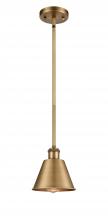  516-1S-BB-M8-LED - Smithfield - 1 Light - 7 inch - Brushed Brass - Mini Pendant