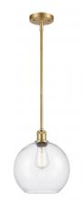 Innovations Lighting 516-1S-SG-G124-10-LED - Athens - 1 Light - 10 inch - Satin Gold - Mini Pendant