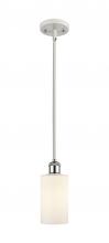  516-1S-WPC-G801-LED - Clymer - 1 Light - 4 inch - White Polished Chrome - Mini Pendant