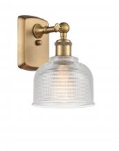 Innovations Lighting 516-1W-BB-G412-LED - Dayton - 1 Light - 6 inch - Brushed Brass - Sconce