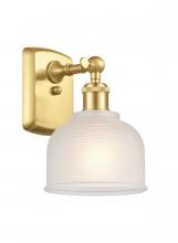 Innovations Lighting 516-1W-SG-G411-LED - Dayton - 1 Light - 6 inch - Satin Gold - Sconce