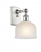  516-1W-WPC-G411-LED - Dayton - 1 Light - 6 inch - White Polished Chrome - Sconce