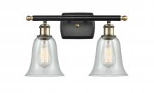  516-2W-BAB-G2812-LED - Hanover - 2 Light - 16 inch - Black Antique Brass - Bath Vanity Light