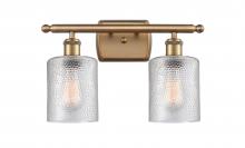 Innovations Lighting 516-2W-BB-G112 - Cobbleskill - 2 Light - 15 inch - Brushed Brass - Bath Vanity Light