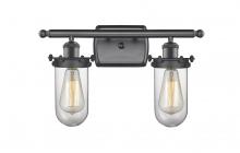  516-2W-BK-CE231-CL-LED - Kingsbury - 2 Light - 14 inch - Matte Black - Bath Vanity Light