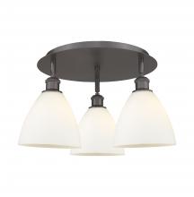  516-3C-OB-GBD-751 - Bristol - 3 Light - 19 inch - Oil Rubbed Bronze - Flush Mount