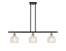  516-3I-BAB-G411-LED - Dayton - 3 Light - 36 inch - Black Antique Brass - Cord hung - Island Light