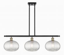  516-3I-BAB-G555-10CL - Ithaca - 3 Light - 37 inch - Black Antique Brass - Cord hung - Island Light