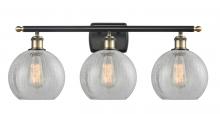 Innovations Lighting 516-3W-BAB-G125-8 - Athens - 3 Light - 28 inch - Black Antique Brass - Bath Vanity Light