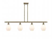  516-4I-AB-G651-6-LED - Cindyrella - 4 Light - 48 inch - Antique Brass - Cord hung - Island Light