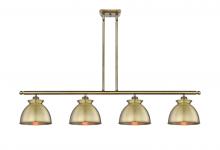  516-4I-AB-M14-AB - Adirondack - 4 Light - 48 inch - Antique Brass - Cord hung - Island Light