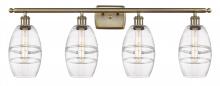  516-4W-AB-G557-6CL - Vaz - 4 Light - 36 inch - Antique Brass - Bath Vanity Light