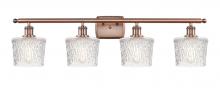  516-4W-AC-G402 - Niagara - 4 Light - 37 inch - Antique Copper - Bath Vanity Light