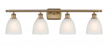  516-4W-BB-G381 - Castile - 4 Light - 36 inch - Brushed Brass - Bath Vanity Light