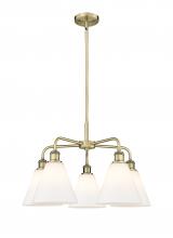  516-5CR-AB-GBC-81 - Berkshire - 5 Light - 26 inch - Antique Brass - Chandelier