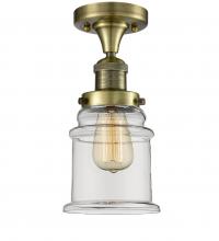  517-1CH-AB-G182-LED - Canton - 1 Light - 6 inch - Antique Brass - Semi-Flush Mount