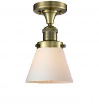  517-1CH-AB-G61-LED - Cone - 1 Light - 7 inch - Antique Brass - Semi-Flush Mount