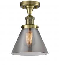  517-1CH-AB-G73-LED - Bell - 1 Light - 8 inch - Antique Brass - Semi-Flush Mount