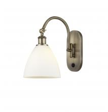  518-1W-AB-GBD-751-LED - Bristol - 1 Light - 8 inch - Antique Brass - Sconce