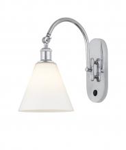  518-1W-PC-GBC-81-LED - Berkshire - 1 Light - 8 inch - Polished Chrome - Sconce