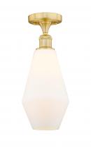  616-1F-SG-G651-7 - Cindyrella - 1 Light - 7 inch - Satin Gold - Semi-Flush Mount