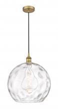 Innovations Lighting 616-1P-BB-G1215-14 - Athens Water Glass - 1 Light - 13 inch - Brushed Brass - Cord hung - Pendant