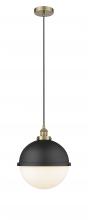  616-1PH-AB-HFS-121-BK - Edison - 1 Light - 13 inch - Antique Brass - Mini Pendant