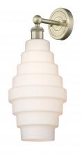  616-1W-AB-G671-8 - Cascade - 1 Light - 8 inch - Antique Brass - Sconce