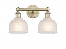  616-2W-AB-G411 - Dayton - 2 Light - 15 inch - Antique Brass - Bath Vanity Light