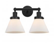  616-2W-BK-G41 - Cone - 2 Light - 17 inch - Matte Black - Bath Vanity Light