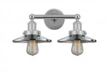  616-2W-PC-M7 - Railroad - 2 Light - 17 inch - Polished Chrome - Bath Vanity Light