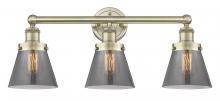  616-3W-AB-G63 - Cone - 3 Light - 24 inch - Antique Brass - Bath Vanity Light