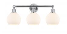  616-3W-PC-G121-6 - Athens - 3 Light - 24 inch - Polished Chrome - Bath Vanity Light